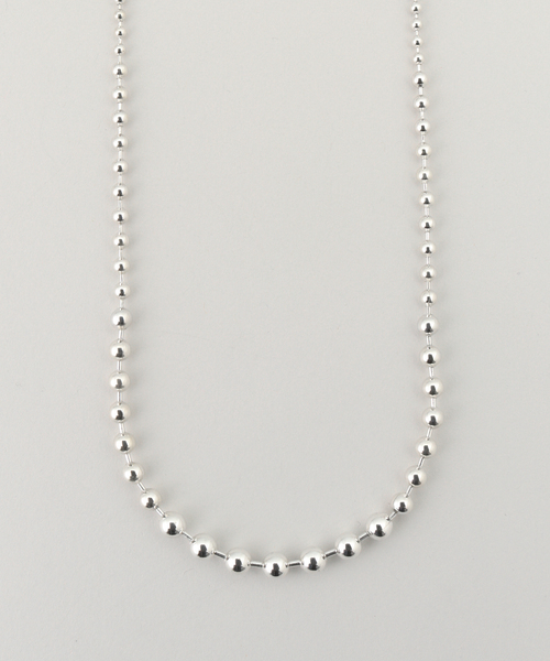 Garden of Eden（ガーデンオブエデン）の「【GARDEN OF EDEN/ガーデン オブ エデン】GRADIENT BALL CHAIN NECK LACE（ネックレス・レディース・シルバー・FREE）」の4枚目の写真