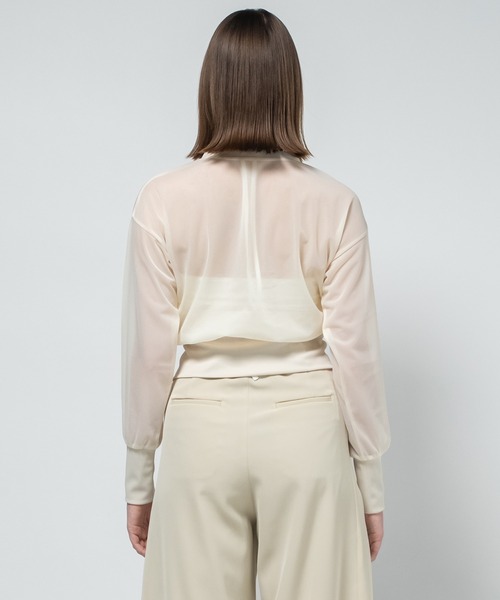 CITY TOKYO(シティトウキョウ)の「【CITY TOKYO/シティートウキョウ】2piece Tops/ツーピーストップス/セットアイテム(アンサンブル・レディース・ホワイト/ブラック/ブルー・FREE)」の7枚目の写真