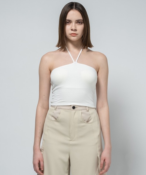 CITY TOKYO(シティトウキョウ)の「【CITY TOKYO/シティートウキョウ】2piece Tops/ツーピーストップス/セットアイテム(アンサンブル・レディース・ホワイト/ブラック/ブルー・FREE)」の8枚目の写真