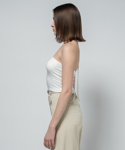 CITY TOKYO(シティトウキョウ)の「【CITY TOKYO/シティートウキョウ】2piece Tops/ツーピーストップス/セットアイテム(アンサンブル・レディース・ホワイト/ブラック/ブルー・FREE)」の9枚目の写真