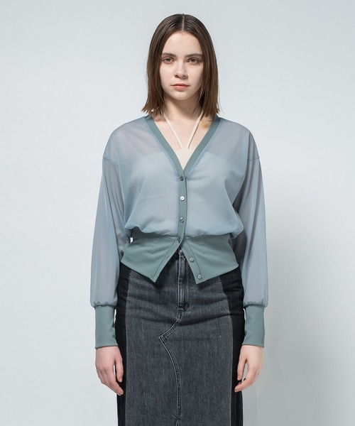 CITY TOKYO(シティトウキョウ)の「【CITY TOKYO/シティートウキョウ】2piece Tops/ツーピーストップス/セットアイテム(アンサンブル・レディース・ホワイト/ブラック/ブルー・FREE)」の22枚目の写真
