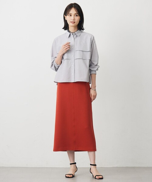 J.PRESS(ジェイプレス)の「COTTON TEX ブラウス(シャツ/ブラウス・レディース・ネイビー系1/ライトグレー系/サックスブルー系・T15/T13)」の14枚目の写真