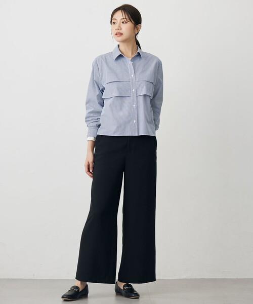 J.PRESS(ジェイプレス)の「COTTON TEX ブラウス(シャツ/ブラウス・レディース・ネイビー系1/ライトグレー系/サックスブルー系・T15/T13)」の16枚目の写真