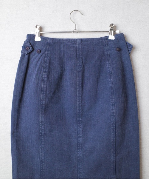 BLACK BY MOUSSY(ブラックバイマウジー)の「【PH1】【BLACK by MOUSSY】JAPAN MADE HERRINGBONE PENCIL SKIRT 070BA311-0030(スカート・レディース・ネイビー/カーキ・2/1)」の20枚目の写真