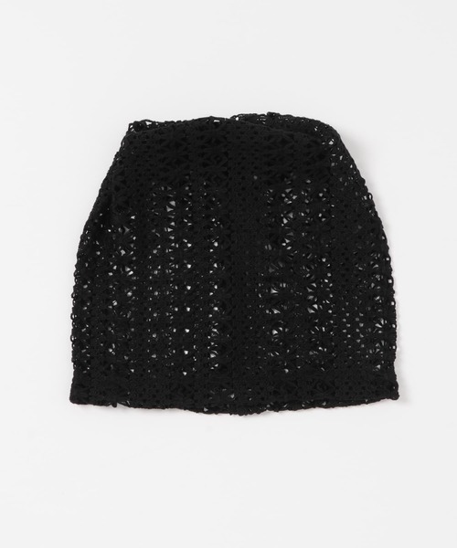 SMELLY（スメリー）の「クロシェレースビーニー（ニットキャップ/ビーニー・レディース・ブラック/ホワイト系その他・-）」の10枚目の写真
