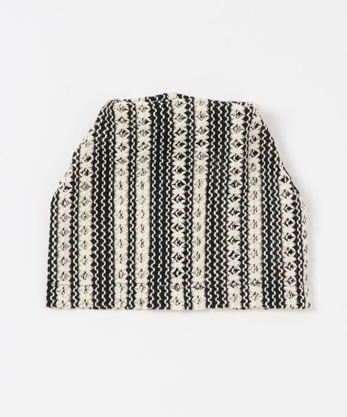 SMELLY（スメリー）の「クロシェレースビーニー（ニットキャップ/ビーニー・レディース・ブラック/ホワイト系その他・-）」の11枚目の写真