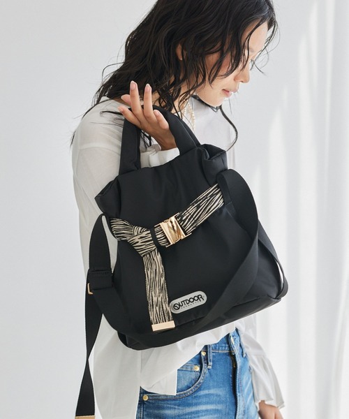 OUTDOOR PRODUCTS(アウトドアプロダクツ)の「BARNYARDSTORM / OUTDOOR PRODUCTS(アウトドアプロダクツ) / 中綿トート【WEB限定カラー】(ショルダーバッグ・レディース・ブラック/ゼブラ/レオパード/キャメル/ブラウン/ホワイト系その他/モカ・FREE)」の7枚目の写真