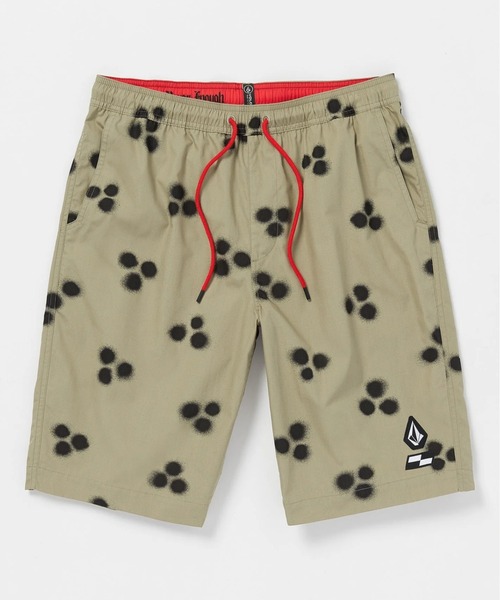 VOLCOM(ボルコム)の「【VOLCOM/ボルコム】Schroff X Volcom Elastic Waist Shorts/ウエストゴム総柄ショートパンツ(その他パンツ・メンズ・ベージュ系その他・SMALL/MEDIUM/LARGE)」の4枚目の写真