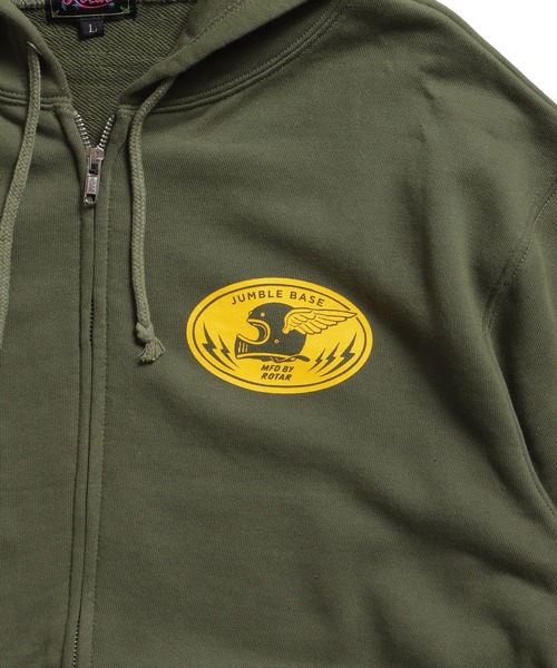 ROTAR（ローター）の「JUMBLE BASE Helmet Zip Up PARKA（パーカー・メンズ・ライトオリーブ/ブラック/ミックスグレー・X-LARGE/LARGE/MEDIUM/SMALL）」の6枚目の写真