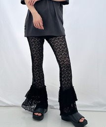 レースフリルカーゴデニム（その他パンツ）｜FickleBebe（フィクルベベ