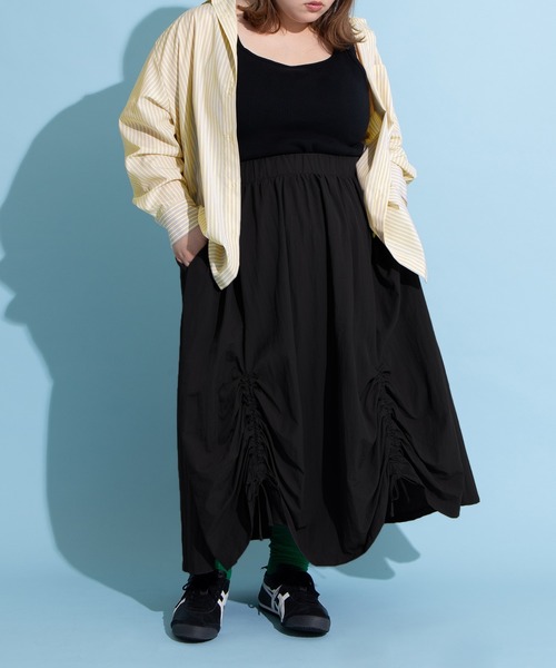 PUNYUS（プニュズ）の「キャンディストライプシャツ（シャツ/ブラウス・レディース・サックスブルー/ピンク/イエロー・1/2/4/3）」の10枚目の写真