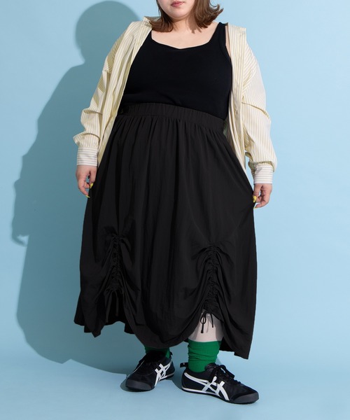 PUNYUS（プニュズ）の「キャンディストライプシャツ（シャツ/ブラウス・レディース・サックスブルー/ピンク/イエロー・1/2/4/3）」の11枚目の写真