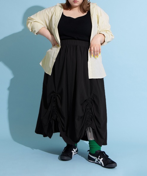 PUNYUS（プニュズ）の「キャンディストライプシャツ（シャツ/ブラウス・レディース・サックスブルー/ピンク/イエロー・1/2/4/3）」の12枚目の写真