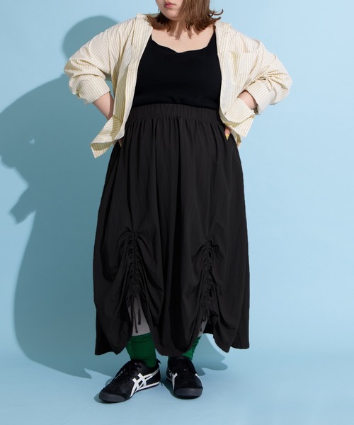 PUNYUS（プニュズ）の「キャンディストライプシャツ（シャツ/ブラウス・レディース・サックスブルー/ピンク/イエロー・1/2/4/3）」の13枚目の写真