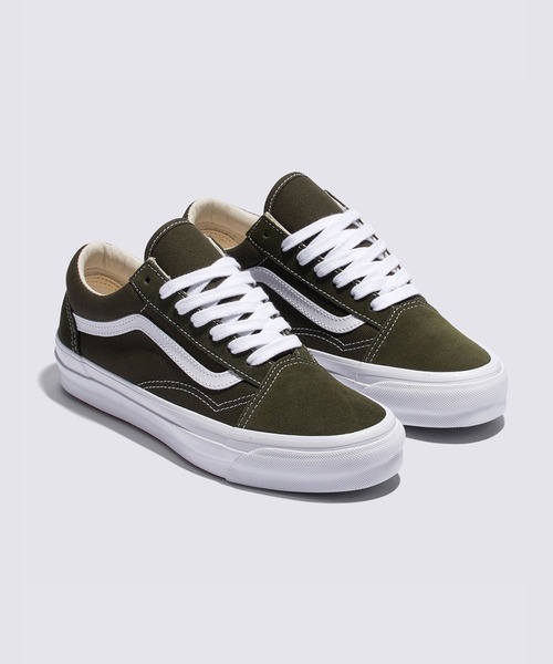 VANS（バンズ）の「VANS PREMIUM オールドスクール（スニーカー・メンズ・オリーブ・4.5/5/5.5/6/6.5/7/7.5/8/8.5/9/9.5/10/10.5/11/11.5/12/4）」の2枚目の写真