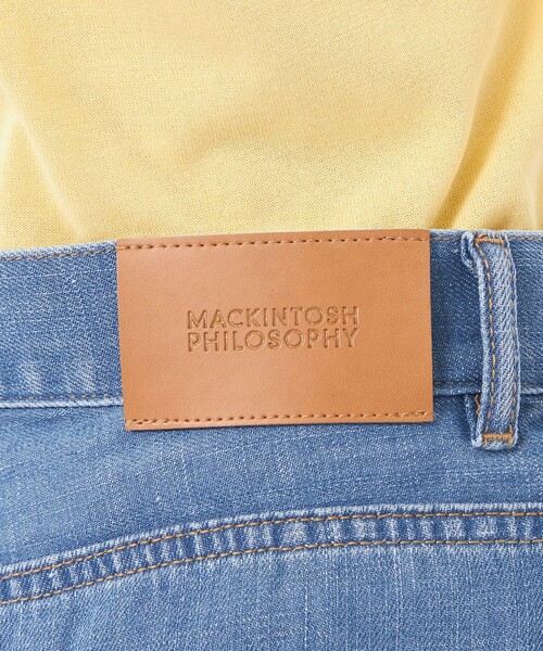 MACKINTOSH PHILOSOPHY（ﾏｯｷﾝﾄｯｼｭ ﾌｨﾛｿﾌｨｰ）の「コットンリネンデニムストレートフィット（デニムパンツ・レディース・ダークネイビー/ブルー・34/36/38/40）」の10枚目の写真