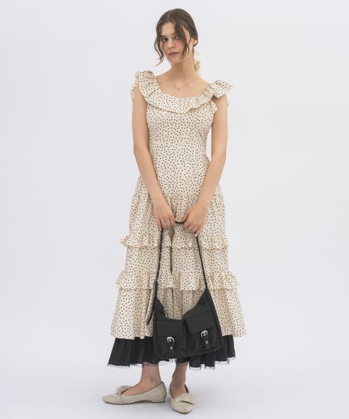 idem（イデム）の「double pocket nylon bag / ダブルポケットナイロンバッグ（ショルダーバッグ・レディース・アイボリー/ブラック/イエロー・FREE）」の17枚目の写真