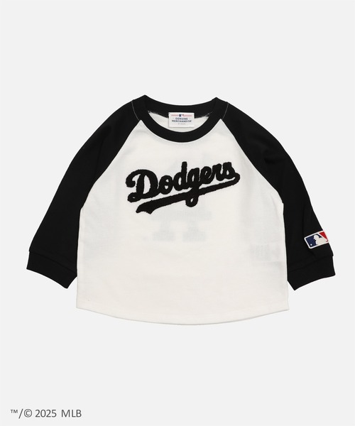 MLB（メジャーリーグベースボール）の「〈MLB〉サガラ刺繍ロゴ ラグラン長袖Tシャツ（Tシャツ/カットソー・キッズ・ブラック/ネイビー/ブラウン・90cm/100cm/110cm/120cm/130cm/140cm/150cm/160cm）」の4枚目の写真