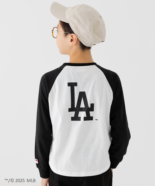 MLB（メジャーリーグベースボール）の「〈MLB〉サガラ刺繍ロゴ ラグラン長袖Tシャツ（Tシャツ/カットソー・キッズ・ブラック/ネイビー/ブラウン・90cm/100cm/110cm/120cm/130cm/140cm/150cm/160cm）」の22枚目の写真