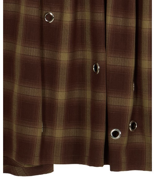 CHECK EYELET SEMI FLARE SKIRT（スカート）｜Ameri（アメリ）の