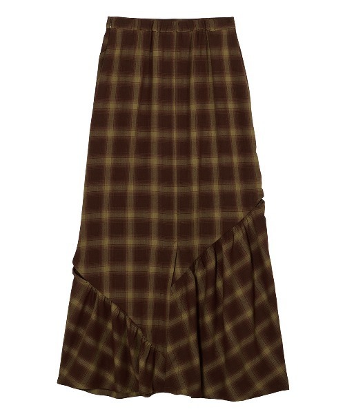 アメリ スカート CHECK EYELET SEMI FLARE SKIRT（スカート）｜Ameri（アメリ）の