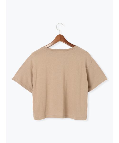 Te chichi TERRASSE（テチチテラス）の「【接触冷感】ラインストーンクロップドTシャツ（Tシャツ/カットソー・レディース・オフホワイト/モカ/ブラック・F）」の8枚目の写真