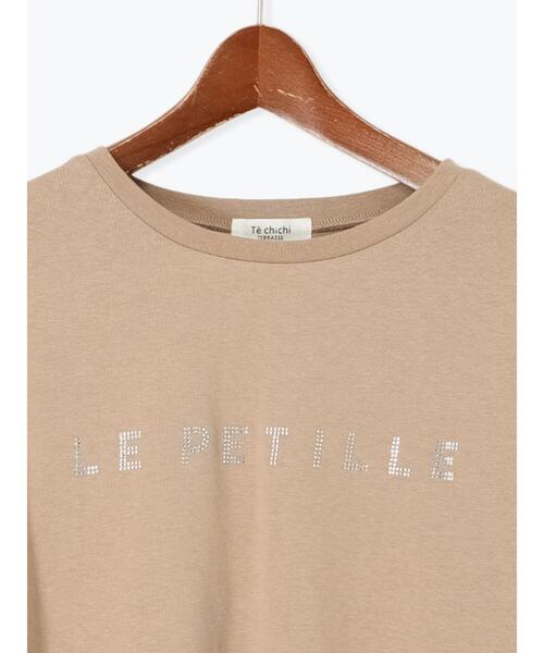 Te chichi TERRASSE（テチチテラス）の「【接触冷感】ラインストーンクロップドTシャツ（Tシャツ/カットソー・レディース・オフホワイト/モカ/ブラック・F）」の9枚目の写真