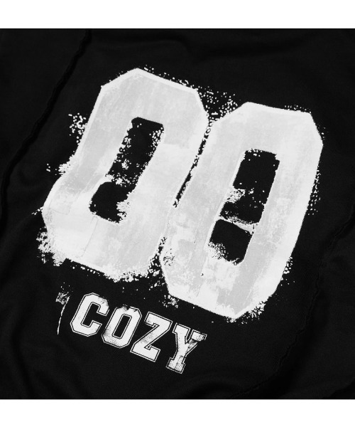 COZY WORLDWIDE（コージーワールドワイド）の「【Cozy world Wide】00 KNIGHT CLUB HOODZIP / 【コージーワールドワイド】ナンバープリントリベットジップパーカー（パーカー・メンズ・ブラック・M/L）」の13枚目の写真