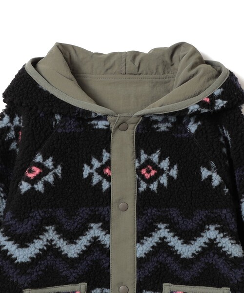BEAMS mini(ビームスミニ)の「リバーシブル 総柄ボア フードコート 2025FW(90~140cm)(その他アウター・キッズ・ベージュ/オリーブ・100/140/130/120/110/90)」の22枚目の写真