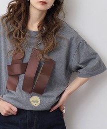 A.N.L テープモチーフ半袖Tシャツ
