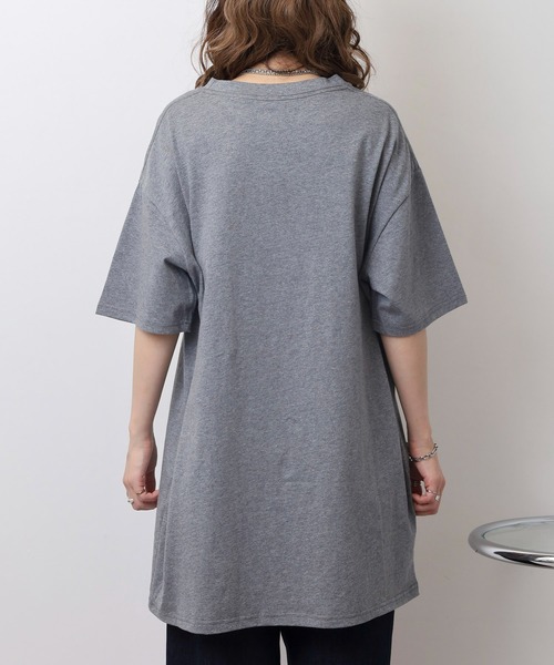 A.N.L(エーエヌエル レーベル)の「A.N.L テープモチーフ半袖Tシャツ(Tシャツ/カットソー・レディース・チャコールグレー/ブラウン/ブラック・38)」の15枚目の写真
