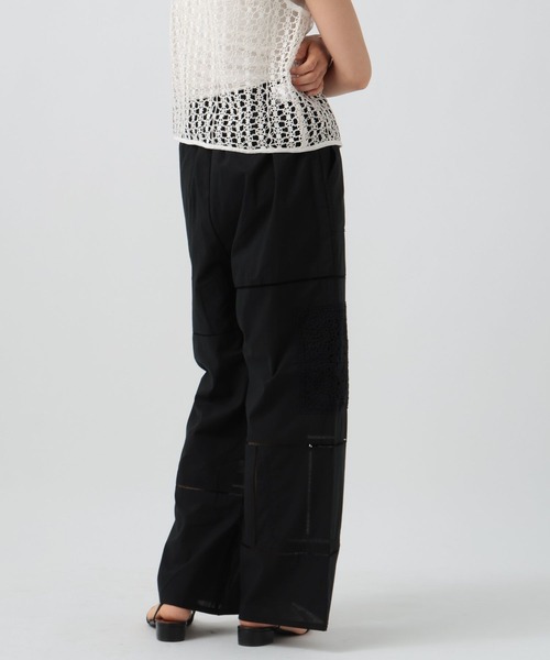 BAYFLOW（ベイフロー）の「[トレンドアイテム]パッチワークレースパンツ（その他パンツ・レディース・ブラック/ホワイト・FREE）」の10枚目の写真