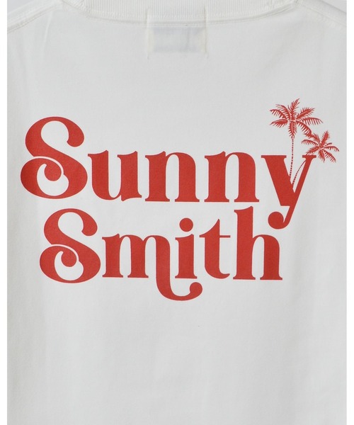Sunny Smith(サニースミス)の「11.6ウルトラヘビーオンス Heavy Smith刺繍ロゴTシャツ(Tシャツ/カットソー・メンズ・ブラック/オフホワイト・MEDIUM/LARGE)」の16枚目の写真