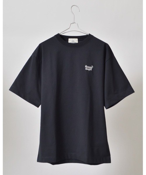 Sunny Smith(サニースミス)の「11.6ウルトラヘビーオンス Heavy Smith刺繍ロゴTシャツ(Tシャツ/カットソー・メンズ・ブラック/オフホワイト・MEDIUM/LARGE)」の17枚目の写真