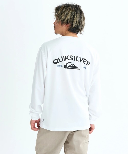 Quiksilver(クイックシルバー)の「KNOWLEDGE AREA LT /クイックシルバーダンボールニットバックロゴプリント長袖ロンT(Tシャツ/カットソー・メンズ・ホワイト/ブラック・MEDIUM/X-LARGE/LARGE)」の2枚目の写真