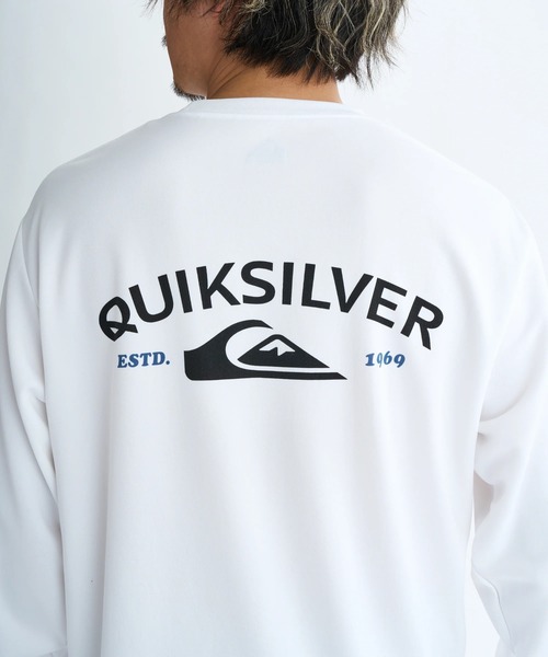 Quiksilver(クイックシルバー)の「KNOWLEDGE AREA LT /クイックシルバーダンボールニットバックロゴプリント長袖ロンT(Tシャツ/カットソー・メンズ・ホワイト/ブラック・MEDIUM/X-LARGE/LARGE)」の4枚目の写真