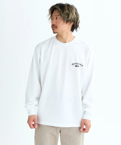 Quiksilver(クイックシルバー)の「KNOWLEDGE AREA LT /クイックシルバーダンボールニットバックロゴプリント長袖ロンT(Tシャツ/カットソー・メンズ・ホワイト/ブラック・MEDIUM/X-LARGE/LARGE)」の9枚目の写真