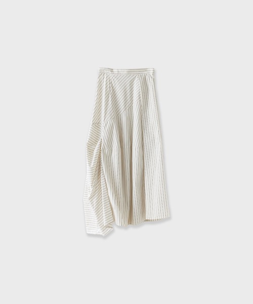 c/est（シーエ）の「c/est/ LUCK スカート 秋服 冬服（スカート・レディース・ネイビー/オフホワイト・1/2）」の3枚目の写真