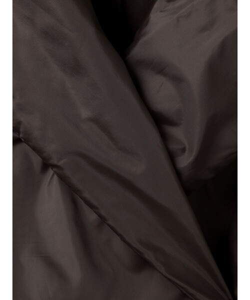 mizuiroind(ミズイロインド)の「mizuiro ind ドレープライトダウンコート(ダウンジャケット/コート・レディース・ブラック系その他2/チャコールグレー・FREE)」の4枚目の写真