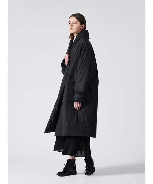 mizuiroind(ミズイロインド)の「mizuiro ind ドレープライトダウンコート(ダウンジャケット/コート・レディース・ブラック系その他2/チャコールグレー・FREE)」の6枚目の写真