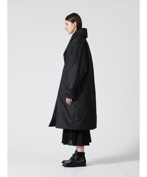 mizuiroind(ミズイロインド)の「mizuiro ind ドレープライトダウンコート(ダウンジャケット/コート・レディース・ブラック系その他2/チャコールグレー・FREE)」の7枚目の写真