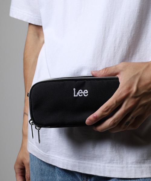 Lee(リー)の「Leeロゴ刺繍多機能ポーチ(ポーチ・メンズ・アイボリー/ブラック・FREE)」の9枚目の写真