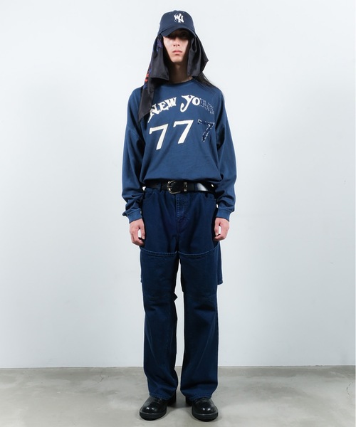 Jieda（ジエダ）の「PIGMENT 777 L/S（Tシャツ/カットソー・メンズ・ブラック/ネイビー・1/2）」の4枚目の写真