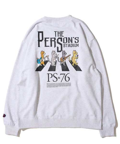 PERSON'S（パーソンズ）の「【PERSON’S STADIUM / パーソンズスタジアム】バンドネコ刺繍 クルーネックスウェットプルオーバー（スウェット・レディース・チャコールグレー/オートミール/ネイビー・MEDIUM/LARGE/X-LARGE）」の11枚目の写真