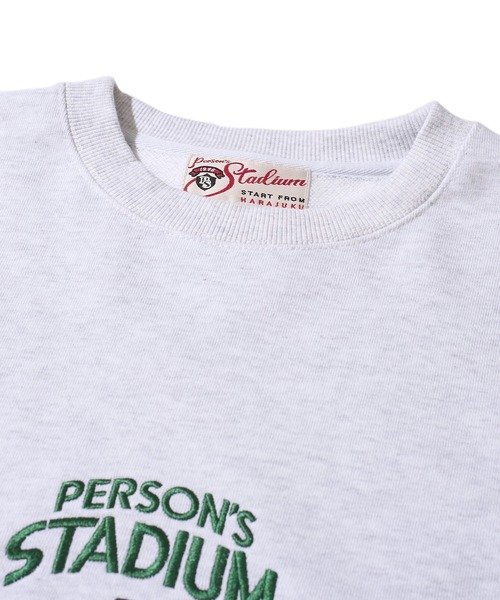 PERSON'S（パーソンズ）の「【PERSON’S STADIUM / パーソンズスタジアム】バンドネコ刺繍 クルーネックスウェットプルオーバー（スウェット・レディース・チャコールグレー/オートミール/ネイビー・MEDIUM/LARGE/X-LARGE）」の8枚目の写真