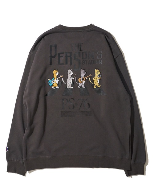 PERSON'S（パーソンズ）の「【PERSON’S STADIUM / パーソンズスタジアム】バンドネコ刺繍 クルーネックスウェットプルオーバー（スウェット・レディース・チャコールグレー/オートミール/ネイビー・MEDIUM/LARGE/X-LARGE）」の13枚目の写真