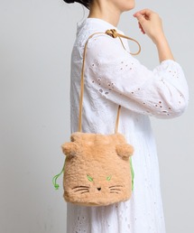 COMMON WARE | EM : 猫 秋冬 ファー｜ハルキャット巾着ショルダー(ショルダーバッグ)