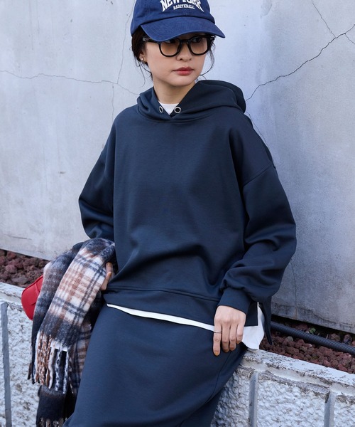 イージードライダンボールニットボリュームスリーブプルオーバー