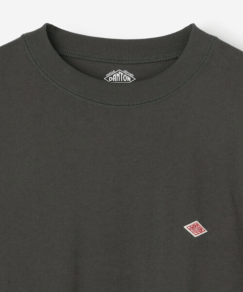 DANTON（ダントン）の「DANTON | クルーネック 長袖スウェットTシャツ MEN（Tシャツ/カットソー・メンズ・ダークグリーン/ダークグレー/ホワイト系その他5/ブラック・L/XL/M）」の7枚目の写真