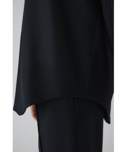 RIM.ARK（リムアーク）の「Wool saxony U curve tops ウールサキソニーユーカーブトップス（シャツ/ブラウス・レディース・ブラック/グレー・FREE）」の13枚目の写真